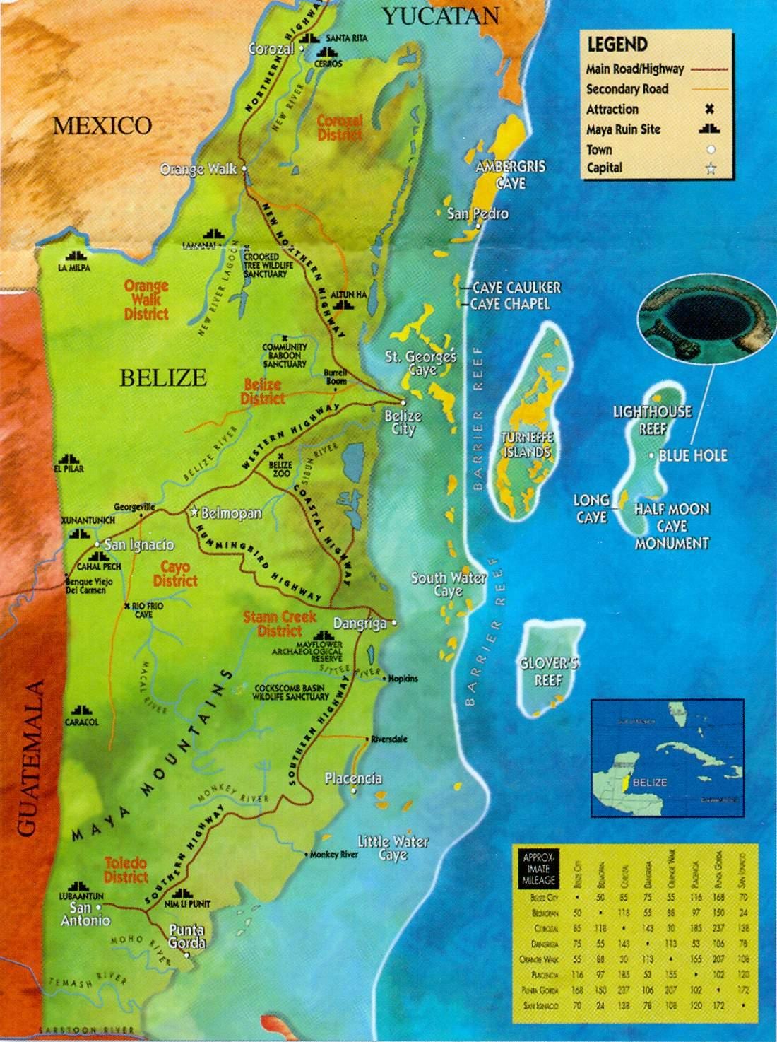 Harta e Belize kopshtin zoologjik