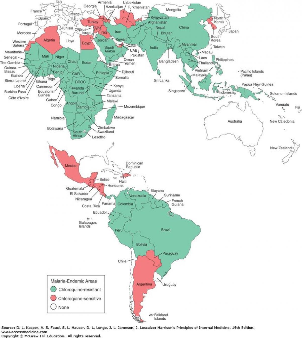Harta e Belize malaria