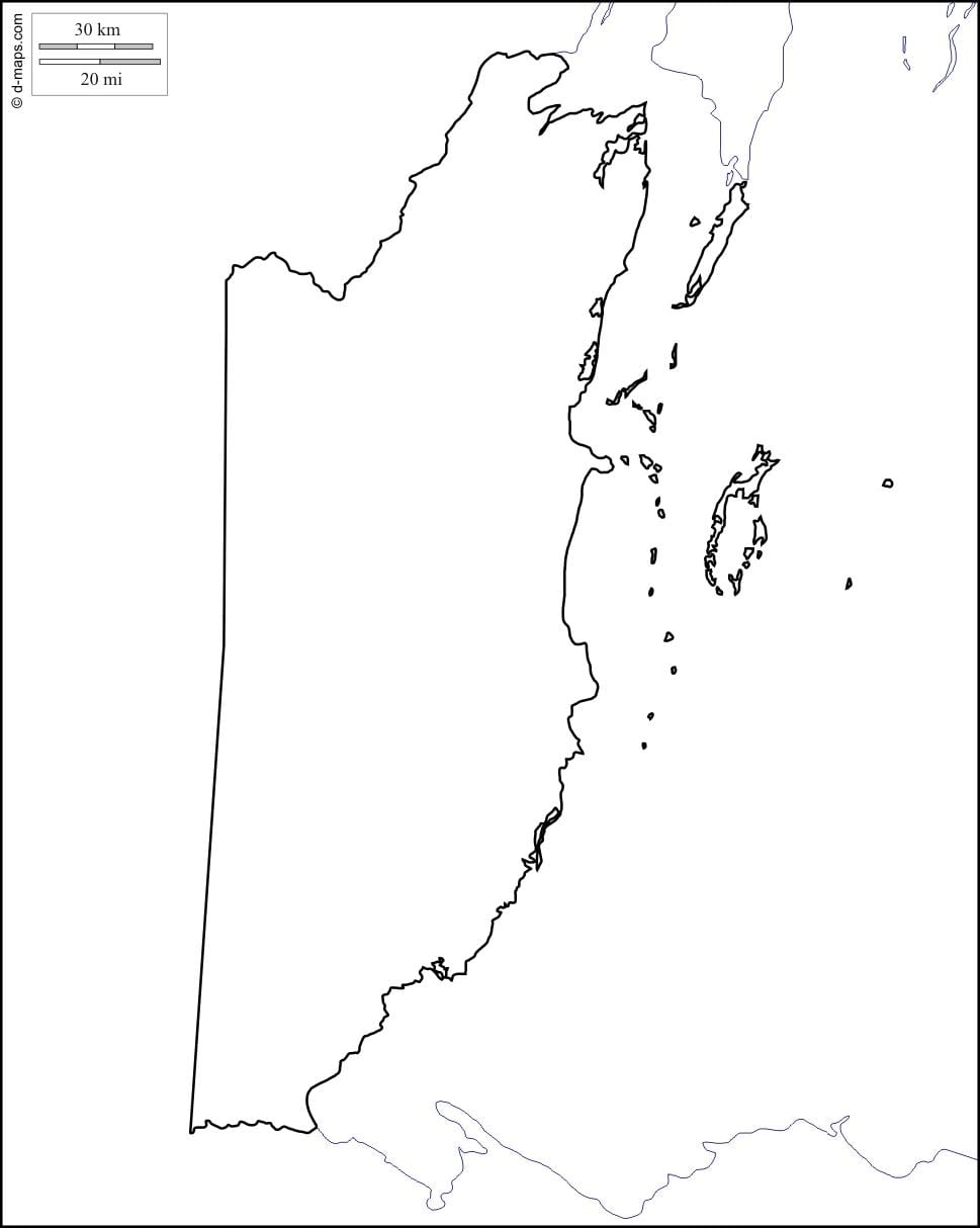 Harta e zbrazët Belize