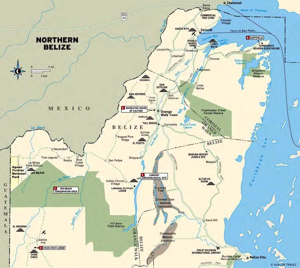 Harta e sibun lumit Belize