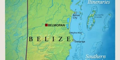 Harta e Belize me vela