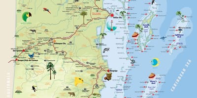 Harta e Belize pikat e interesit