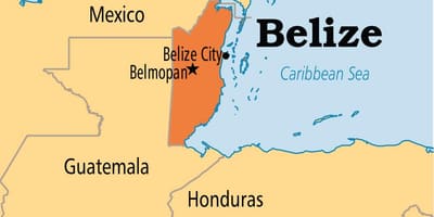 Harta e belmopan Belize