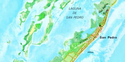 San pedro Belize street map